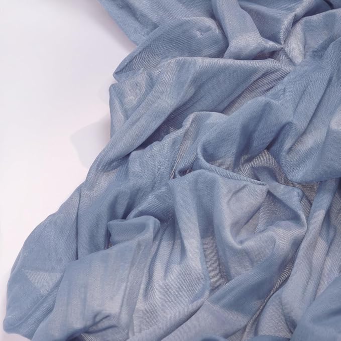 Dusty Blue Cheesecloth Table Runner 4 Pack Fall Table Runners Boho Gauze 120 - Image 3
