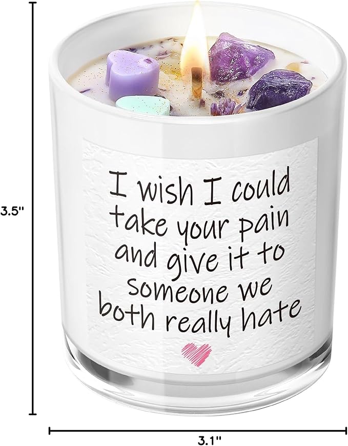 Get Well Candle with Healing Crystals - Image 7