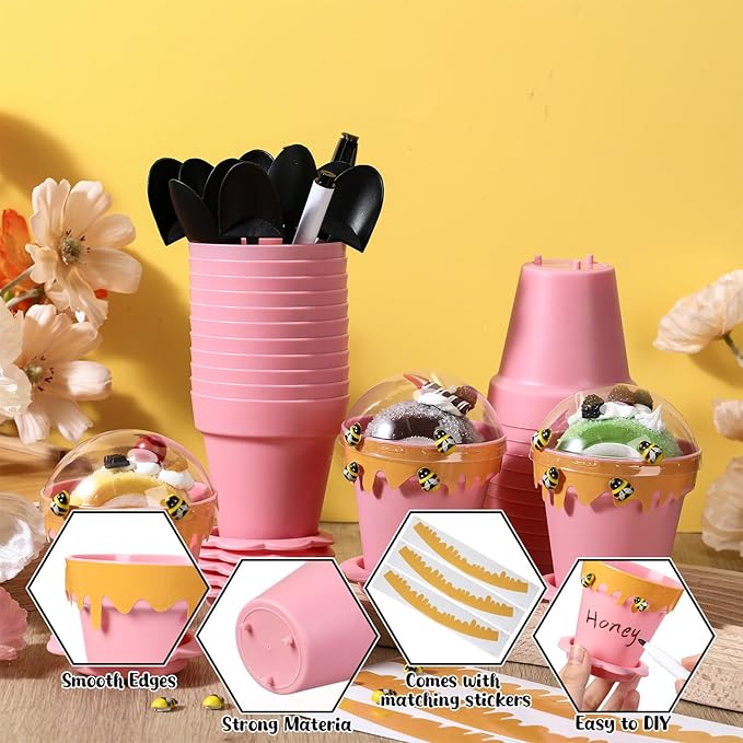 30 Sets Mini Honey Bee Pots - Image 4