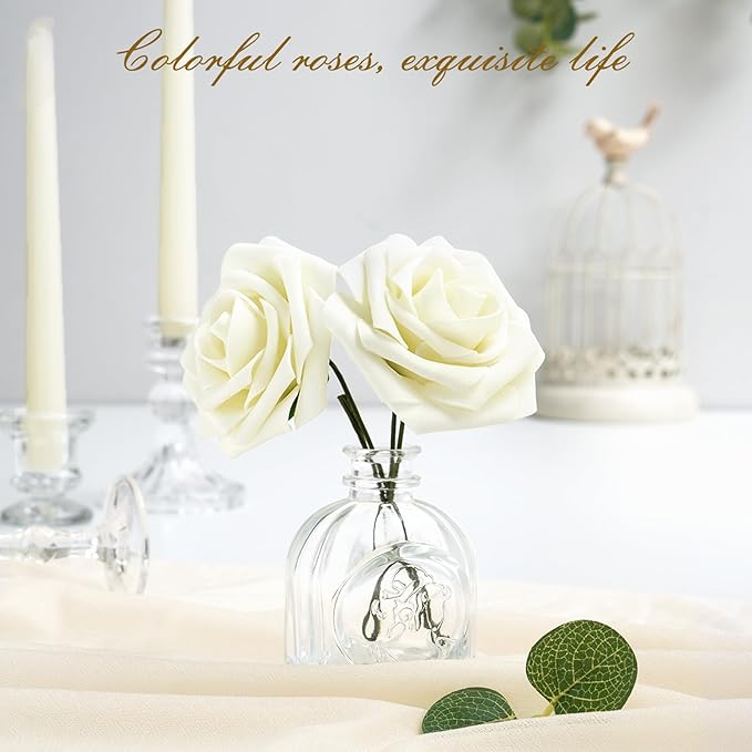 BLEUM CADE 36Pcs Artificial Flowers Fake Roses - Image 4