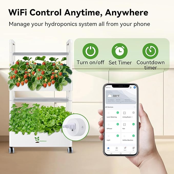 BAOSHISHAN Vertical Hydroponics Growing System Kit, 28 Pods Indoor Gardening - Image 4
