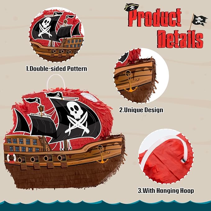 WERNNSAI Pirate Piñata - Image 4
