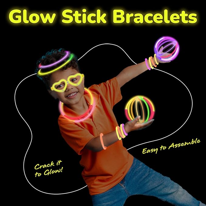 ArtCreativity Glow in the Dark Bracelets and Glasses - Image 4