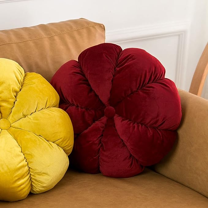 Flower Pillow Cushion Round Decorative Throw Pillow - Image 2