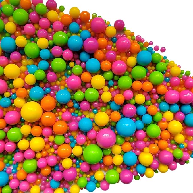 Edible Rainbow Sugar Pearls Candy Sprinkles 120G/ 4.23Ounce Baking Cake - Image 4