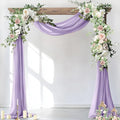 Socomi Wedding Arch Draping Fabric 1 Panel 29" x 19Ft Lavender Purple Sheer by Socomi