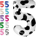 Cow Print 40 Inch Large Number 5 Birthday Balloon, Five 5th 15 25 35 50 55 by Upgesy