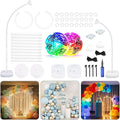 AerWo Lighted Balloon Arch Kit 8.2FT & 6FT, Free Bending Top Half Balloon Arch by AerWo