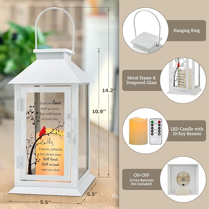 Memorial Lantern Bereavement Gifts in Memory of Loved One - Image 4