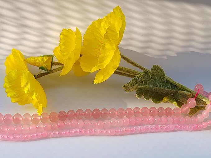 Stone Beads 8mm 100pcs Pink Chalcedony Beads Round Loose Gemstones Beads - Image 6