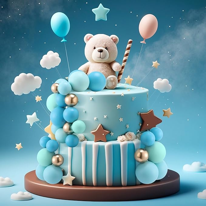 Tondiamo 108 Pcs Balls Cake Topper DIY Cupcake Insert Foam Balloons - Image 5