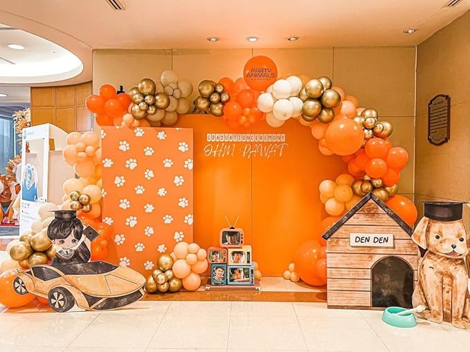 Bezente Large Thick Orange Balloons - Image 8