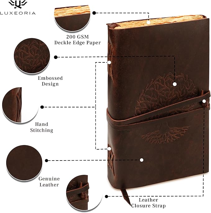 LUXEORIA Tree Of Life Leather Journal - Image 5