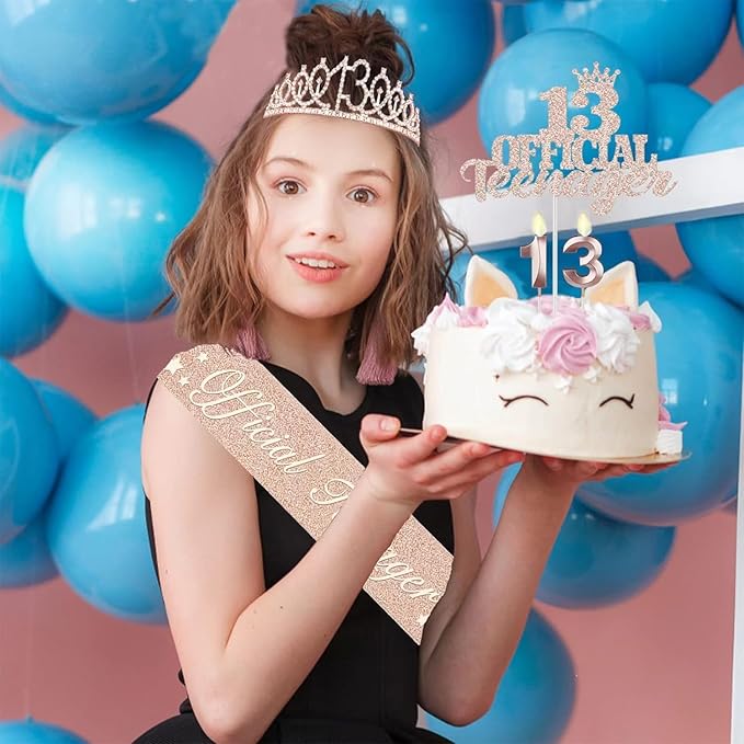 13th Birthday Decorations for Girls, Including 13th Birthday Crown/Tiara - Image 6