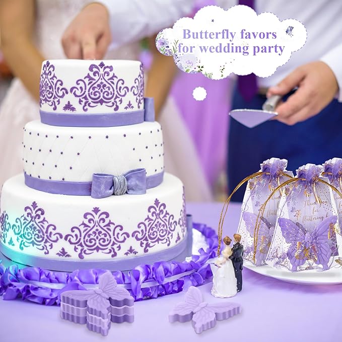 Dunzy 30 Sets Butterfly Theme Baby Shower Favors - Image 4
