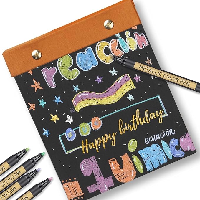 JR.WHITE Metallic Paint Markers, 10 Colors - Image 8