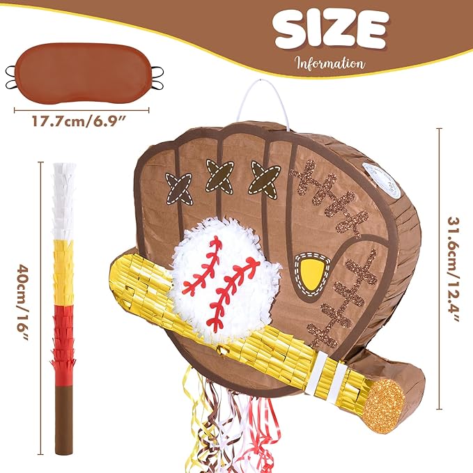 WERNNSAI Baseball Piñata - Image 3