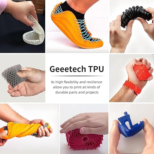 Geeetech TPU Filament 1.75mm, 1KG Spool – 95A Flexible 3D Printer Filament - Image 7