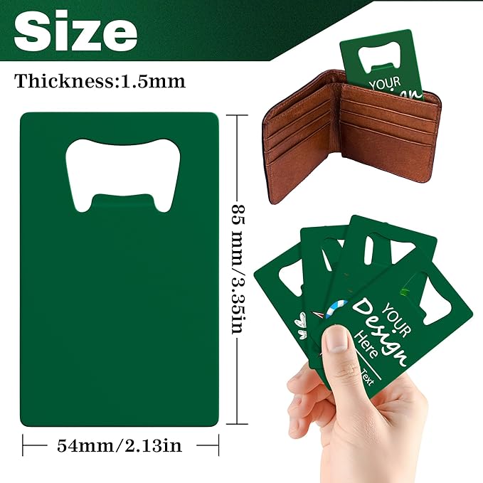 Personalized Credit Card Bottle Opener, Custom Stainless Steel Beer Bottle - Image 2