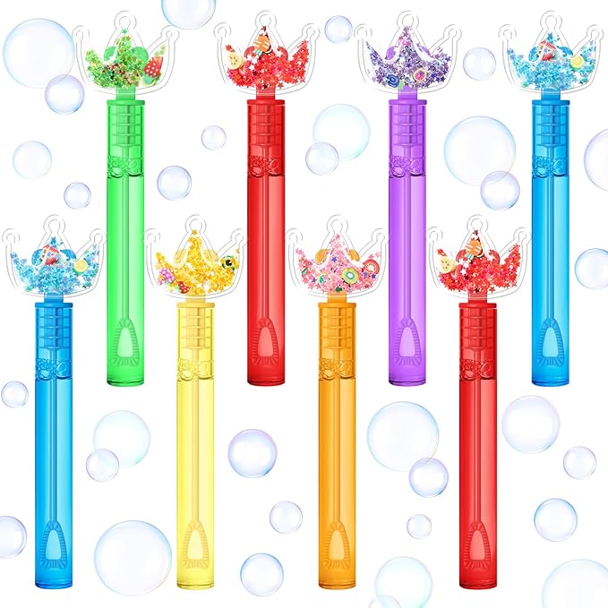 AFZMON 24Pcs Glitter Princess Bubble Wands by AFZMON