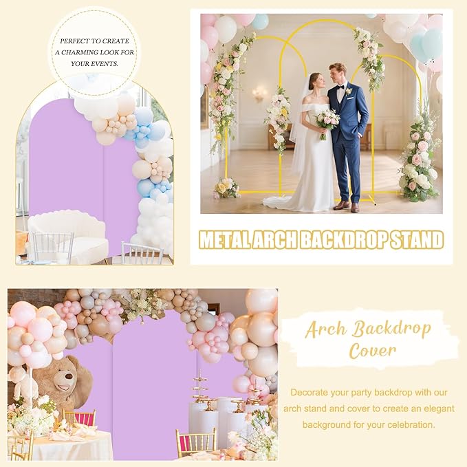 FUHSY Metal Arch Backdrop Stand Set of 2 - Image 7