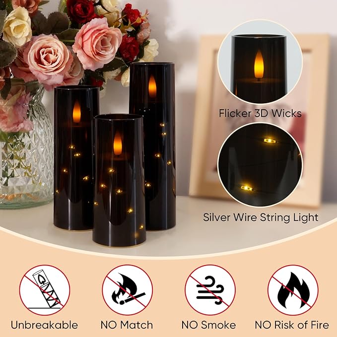 Raycare Flameless Candle with Remote Timer – 9 Flickering Acrylic Battery - Image 6