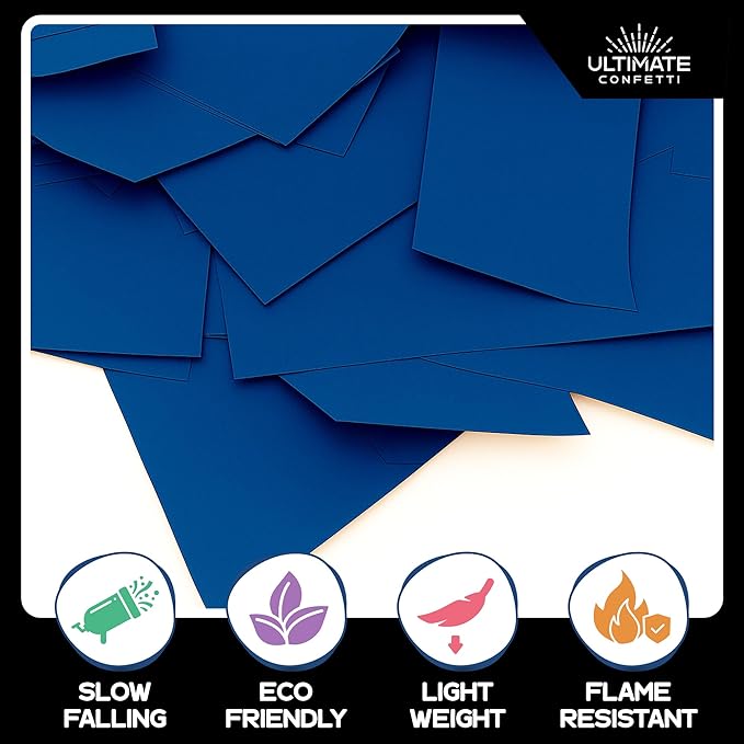 Ultimate Confetti Dark Blue Biodegradable Confetii - Image 2