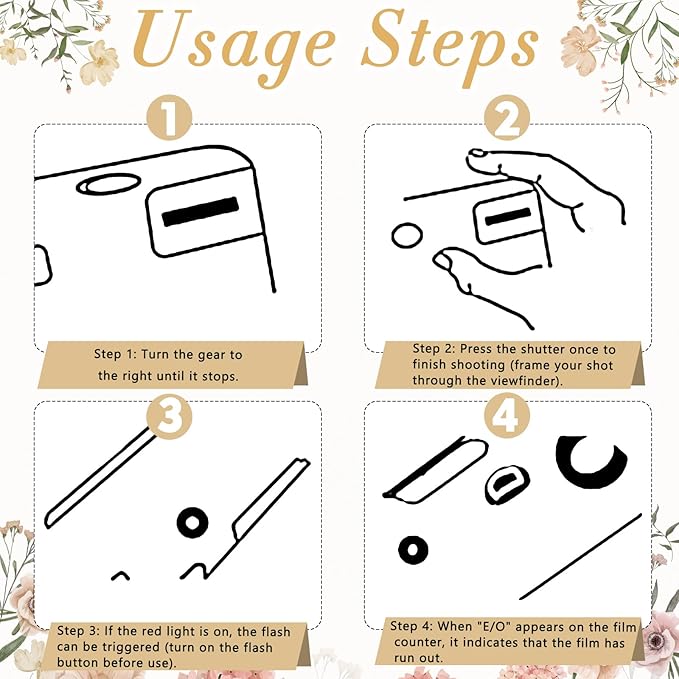 6 Pack Disposable Cameras for Wedding Bulk, 35mm White Single-Use Film Cameras - Image 4