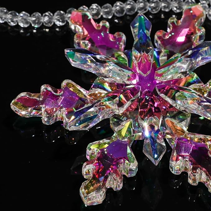 2024 Christmas Ornament Crystal Snowflake Ornaments Annual Edition Christmas - Image 6