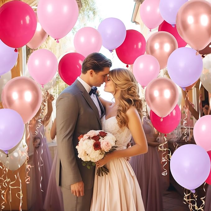 Pink and Purple Balloon Set - Image 6