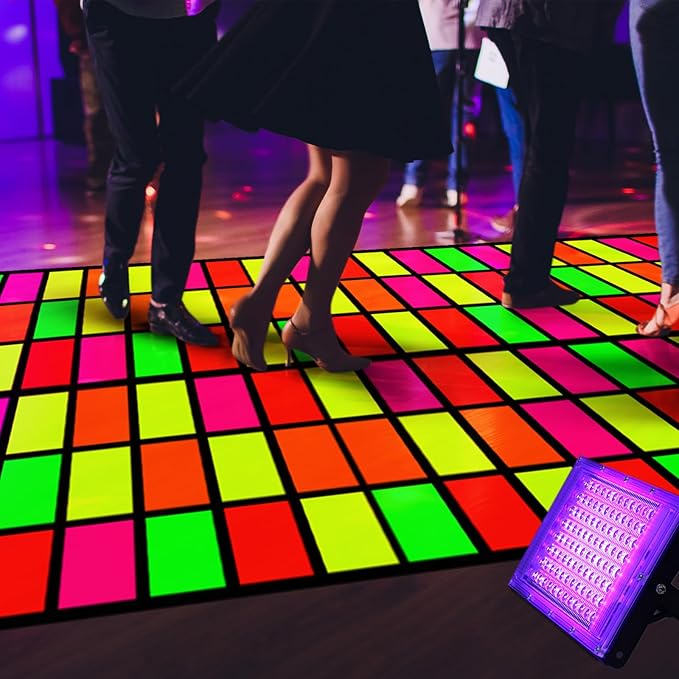 Haull 236 x 39 Inch Neon Light up Dance Floor Glow in The Dark Floor Runner - Image 6