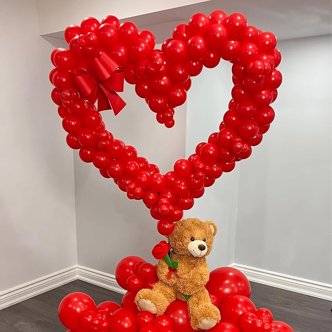 125 pcs Red 5 Inch Balloons, Small Balloons - Image 4