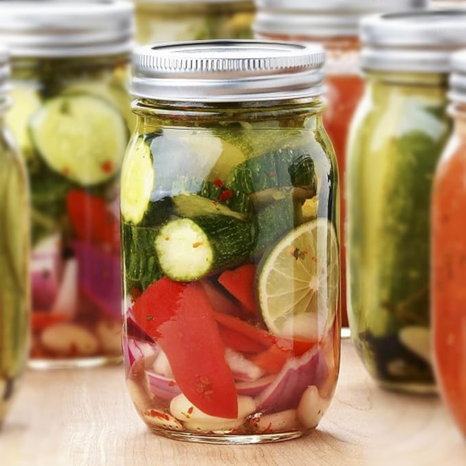 12 oz Glass Mason Jar, 20 Pack 360ml Canning Jars - Image 5