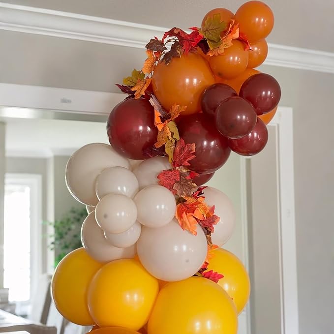 Burnt Orange Brown Balloons, 12 Inch 35PCS Fall Balloons - Image 6
