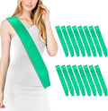 16 Pcs Sash Blank Satin Sash Mint Green Sash Party, Bride To Be Sash, Plain Sash by Rinacci