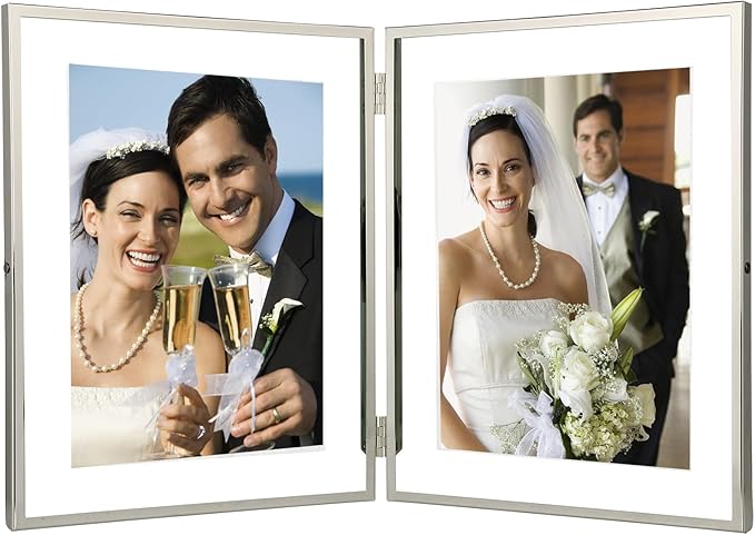 7x9'' Silver' Double Floating Frame by YiPinYin