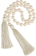 Fenghuangwu 34 Inch Pearl Glass Bead Garland by fenghuangwu
