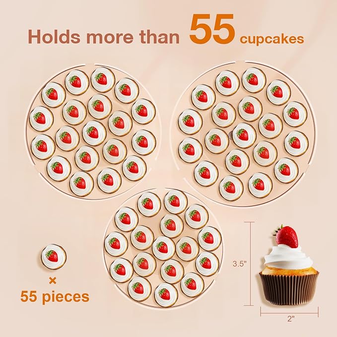 Acrylic Cupcake Stand, Cupcake Tower Holder Display - Image 5