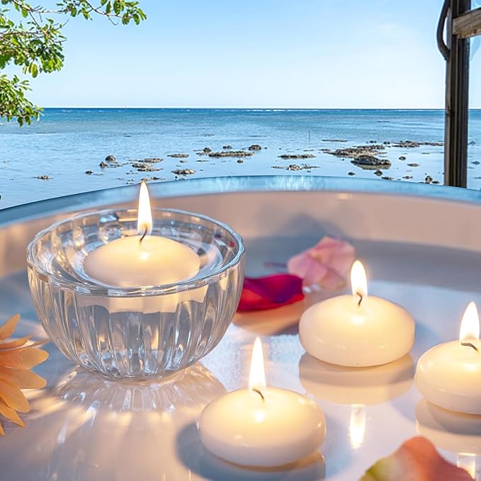 72 Floating Candles, Smoke-Free and odorless, Burning continuously - Image 2