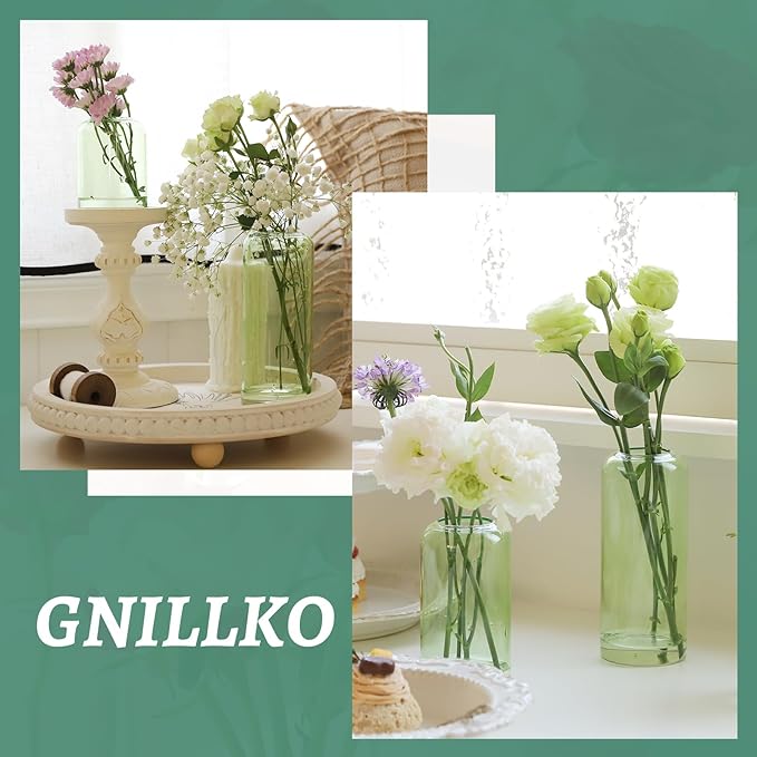 12Pcs Bud Vases Set, Glass Flower Vase - Image 7