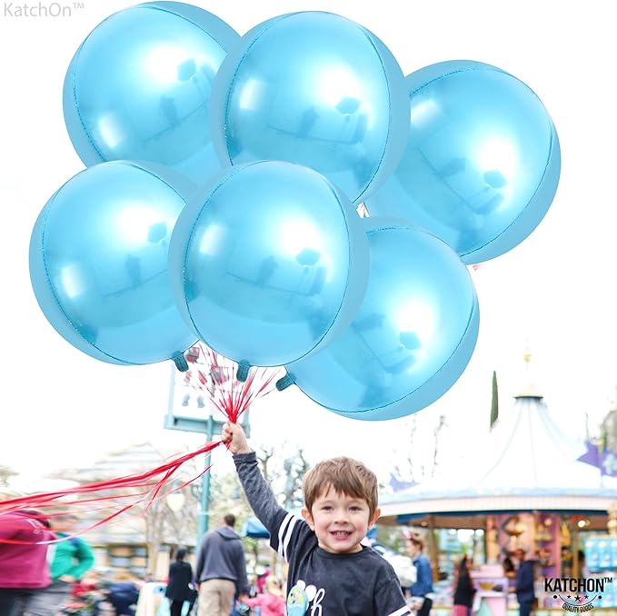 KatchOn, Light Blue Foil Balloons - Image 4