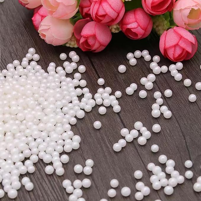 Sentovac 4mm White Pearl Sprinkles Edible Cake Decorating Sugar Candy Cookie - Image 4