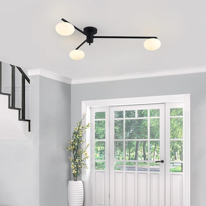 3-Light Modern Sputnik Chandelier - Image 8