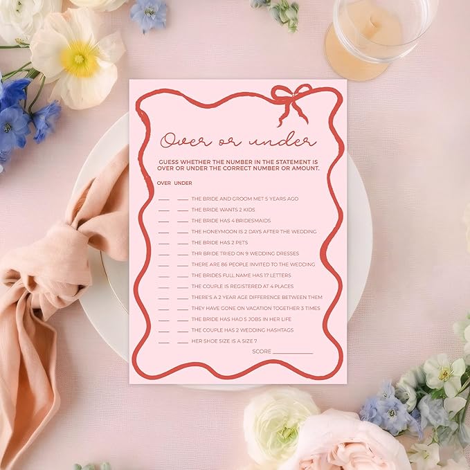 DEEKA 30 PCS Bridal Shower Games Card - Image 6