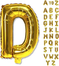 Custom Letters Balloon Gold, Large Helium Alphabet Name Balloon D Decor by Lingqiang