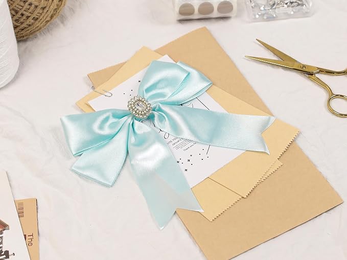 Light Blue Satin Ribbon 1-1/2 inch X Continuous 100 Yards, Single Face - Image 7