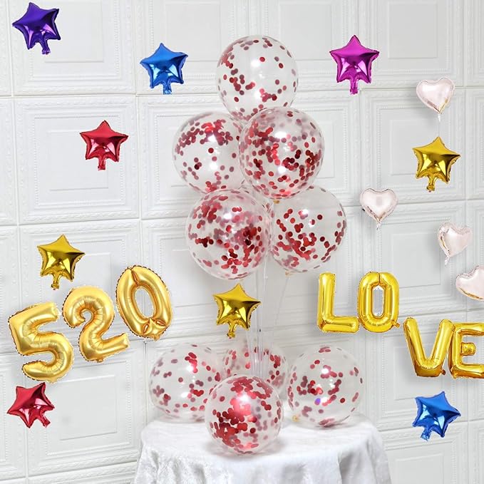 Red Confetti Balloons - Image 3