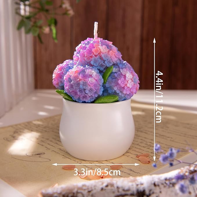 Hydrangea Potting Scented Candle Home Decora - Image 5