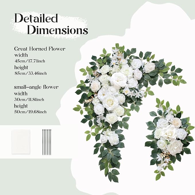 Wedding Arch Flowers Kit, Artificial Flower Arch Decor - Image 2