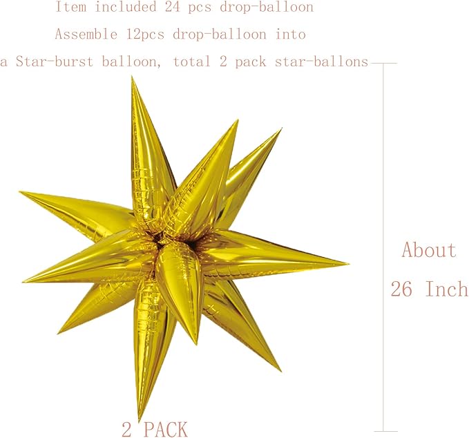 Tellpet Star Balloons Foil Balloon - Image 2